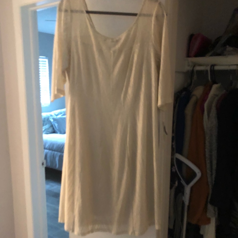 NWT Shimmering Champagne Dress 🥂